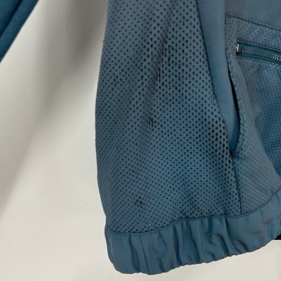 Lululemon Let's Get Visible Hoodie Size 4 Alberta Lake Blue - Picture 10 of 13